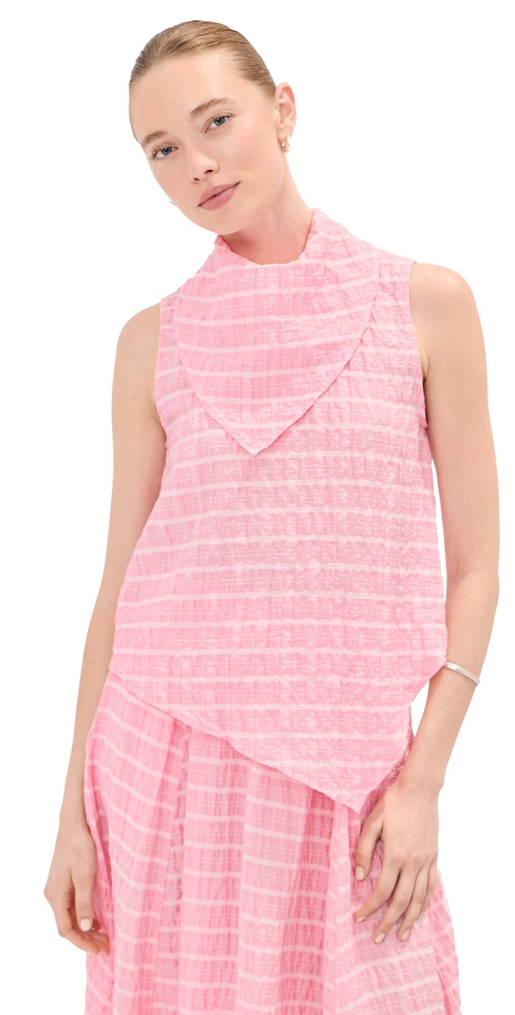 LE BOP Riley Checked Blouse Mary's Rose XXS