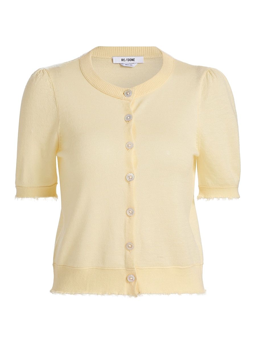 Women's Drift Cashmere Cardigan - Shortbread - Size Large