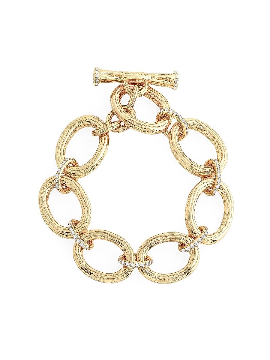 Women's Enchanted Forest 18K Gold-Plated & Cubic Zirconia Chain Bracelet - Gold