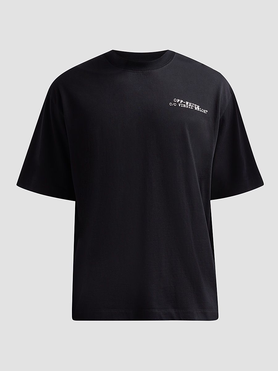 Men's Type Arrow Skate Logo Graphic Cotton T-Shirt - Black - Size Large