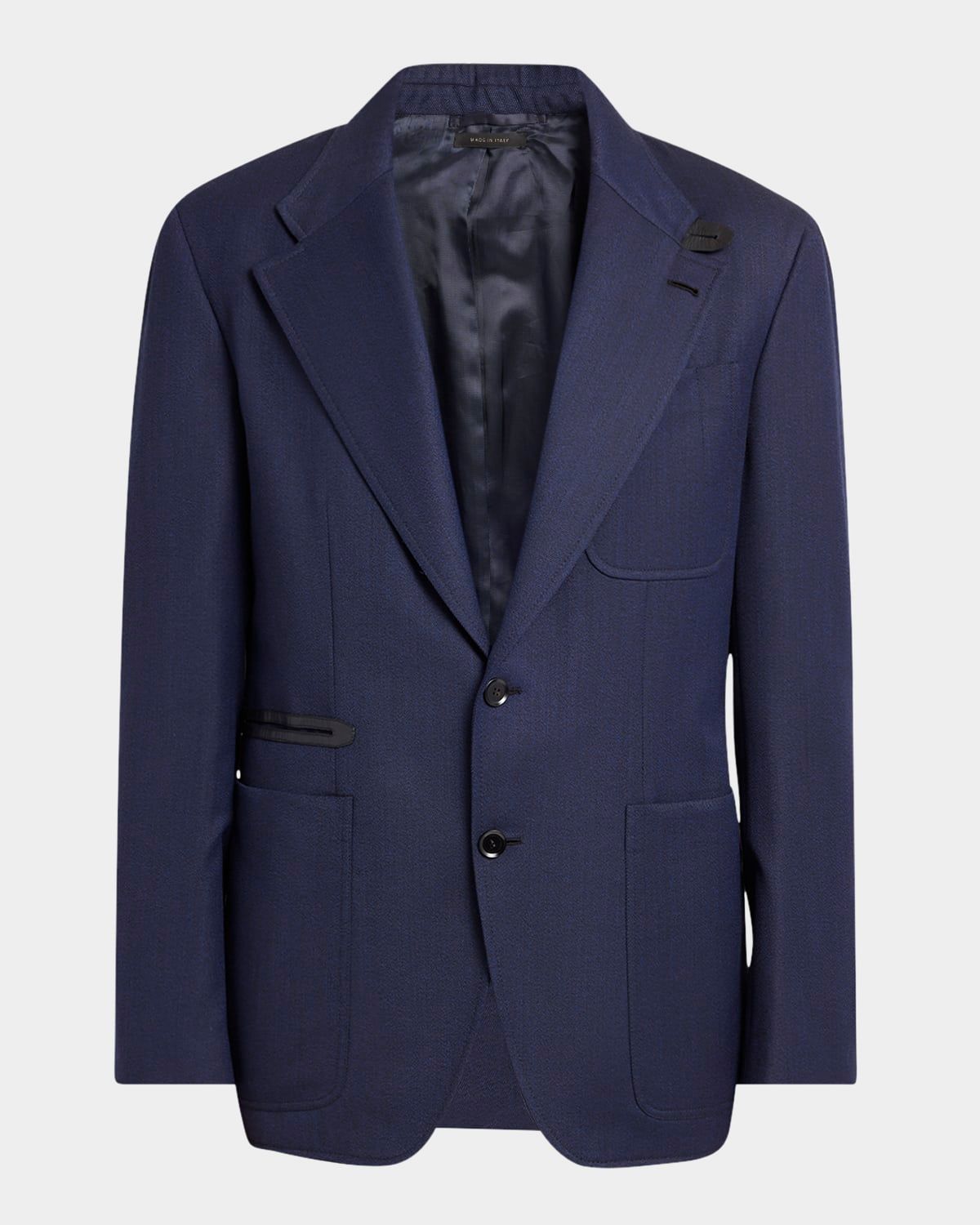 Men & apos;s Wool Single-Breasted Travel Sport Coat