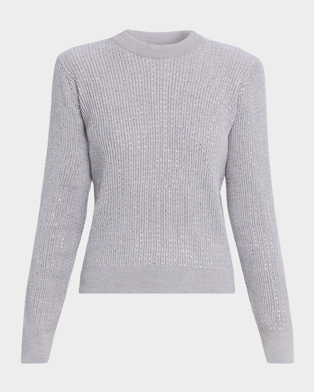 Journey Crewneck Crystal Embellished Sweater