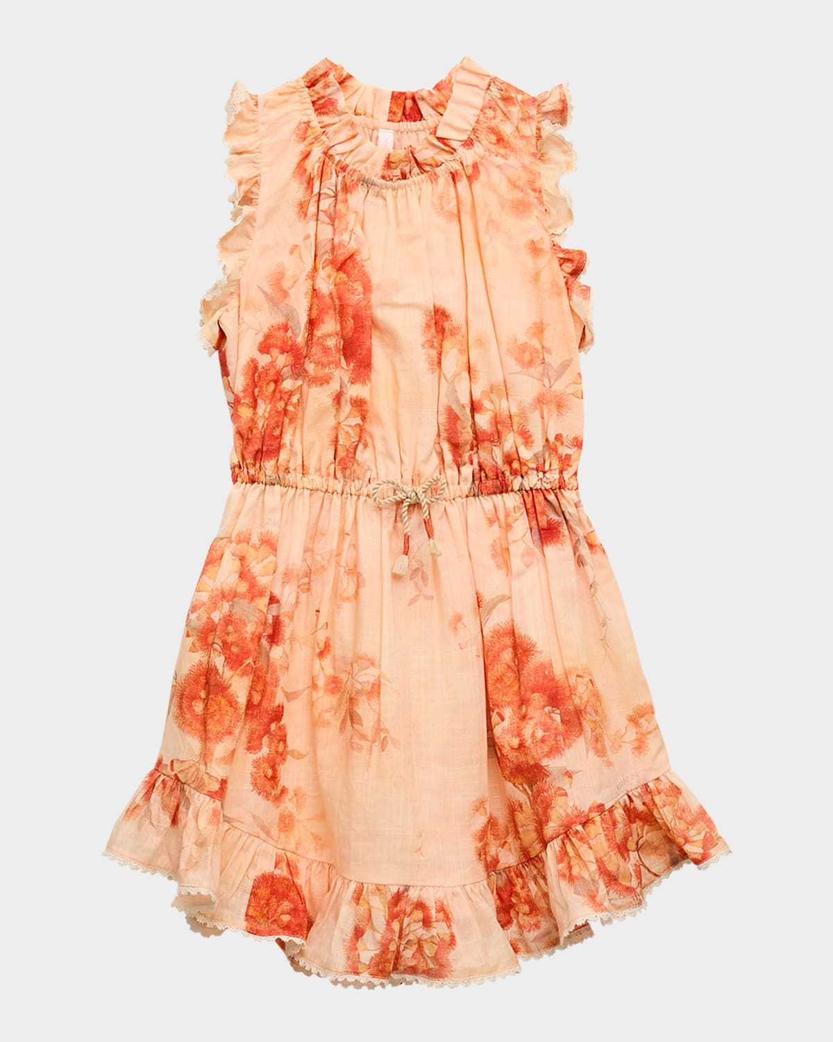 Girl & apos;s Cascadian Floral-Print Frill Dress, Size 2-12