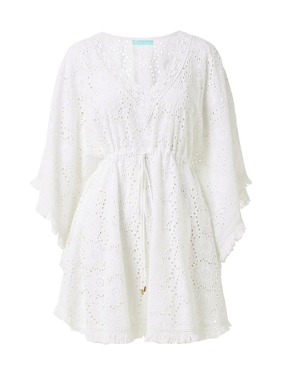 Women's Ivy Broderie Anglaise Caftan - White