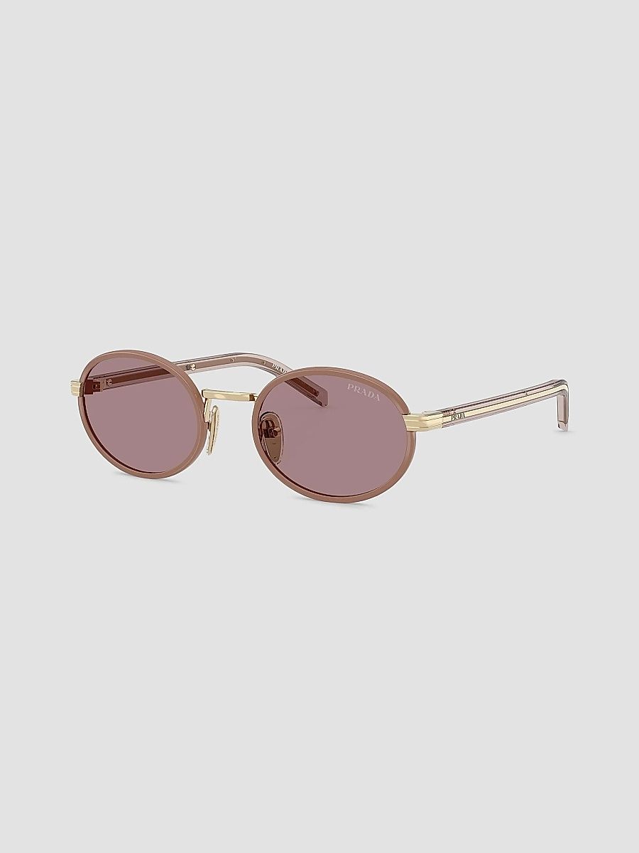 Prada Women's 52MM Oval Sunglasses - Gold Purple