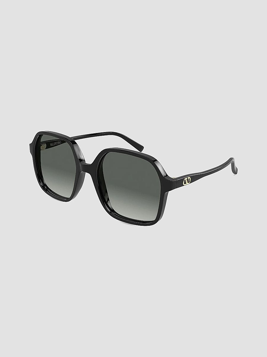 Valentino Women's Light 58MM Square Sunglasses - Black