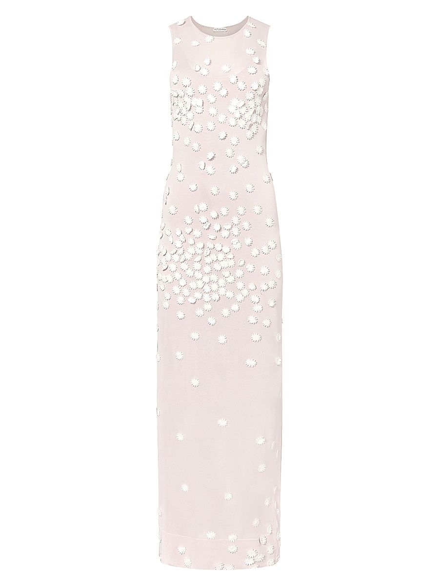 Women's Nelly Mesh Knit Maxi Dress - Pale Blush - Size XS