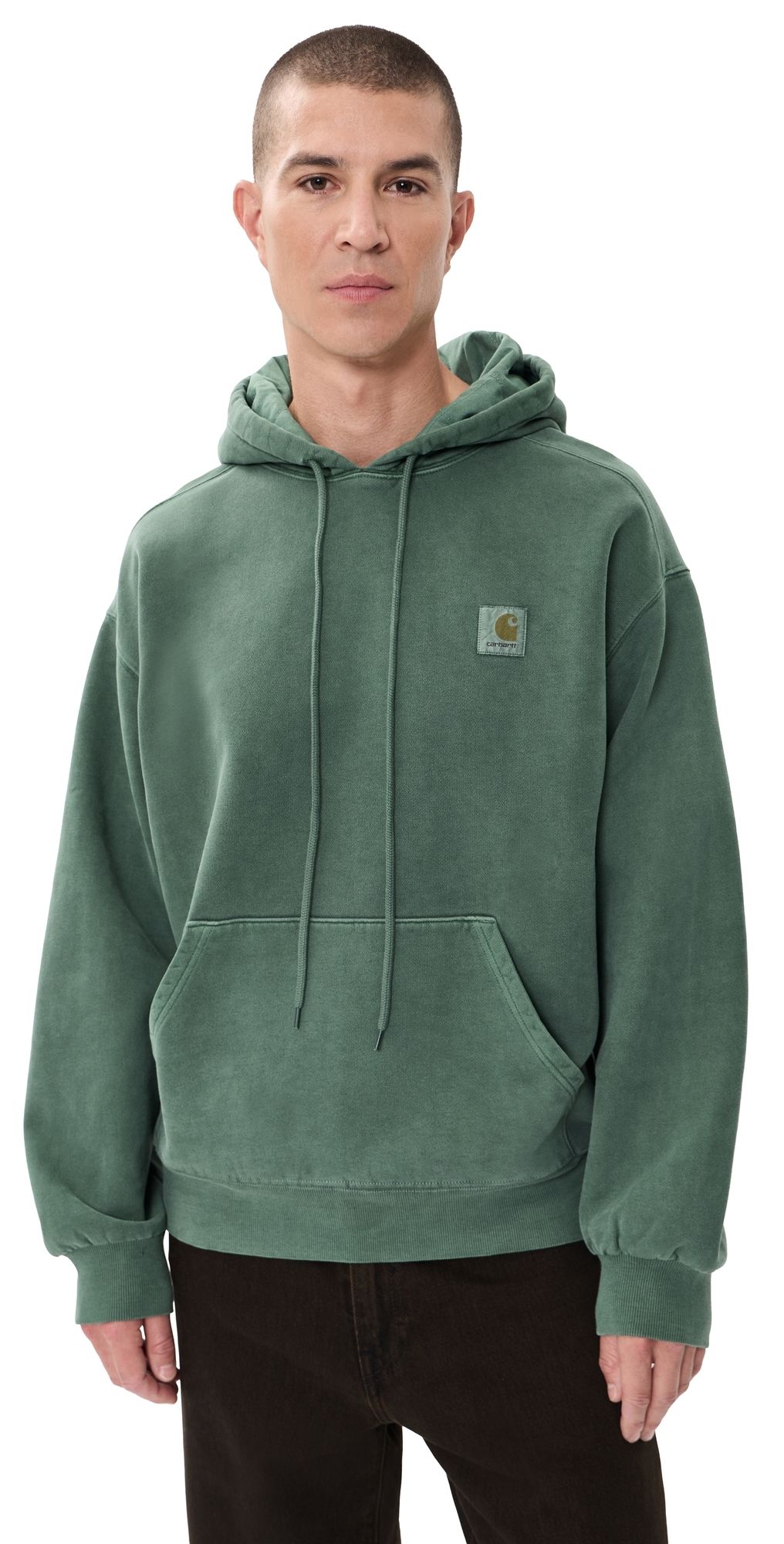 Carhartt WIP Hooded Vista Sweatshirt Dark Scarab (Garment Dyed) M