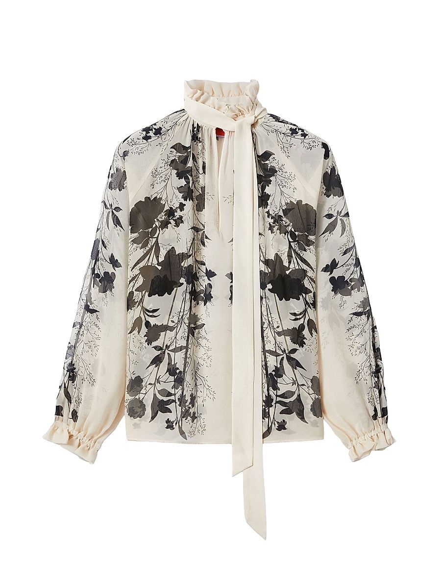 Women's Cerere Blouse - Stilo Placee Ivory - Size Large