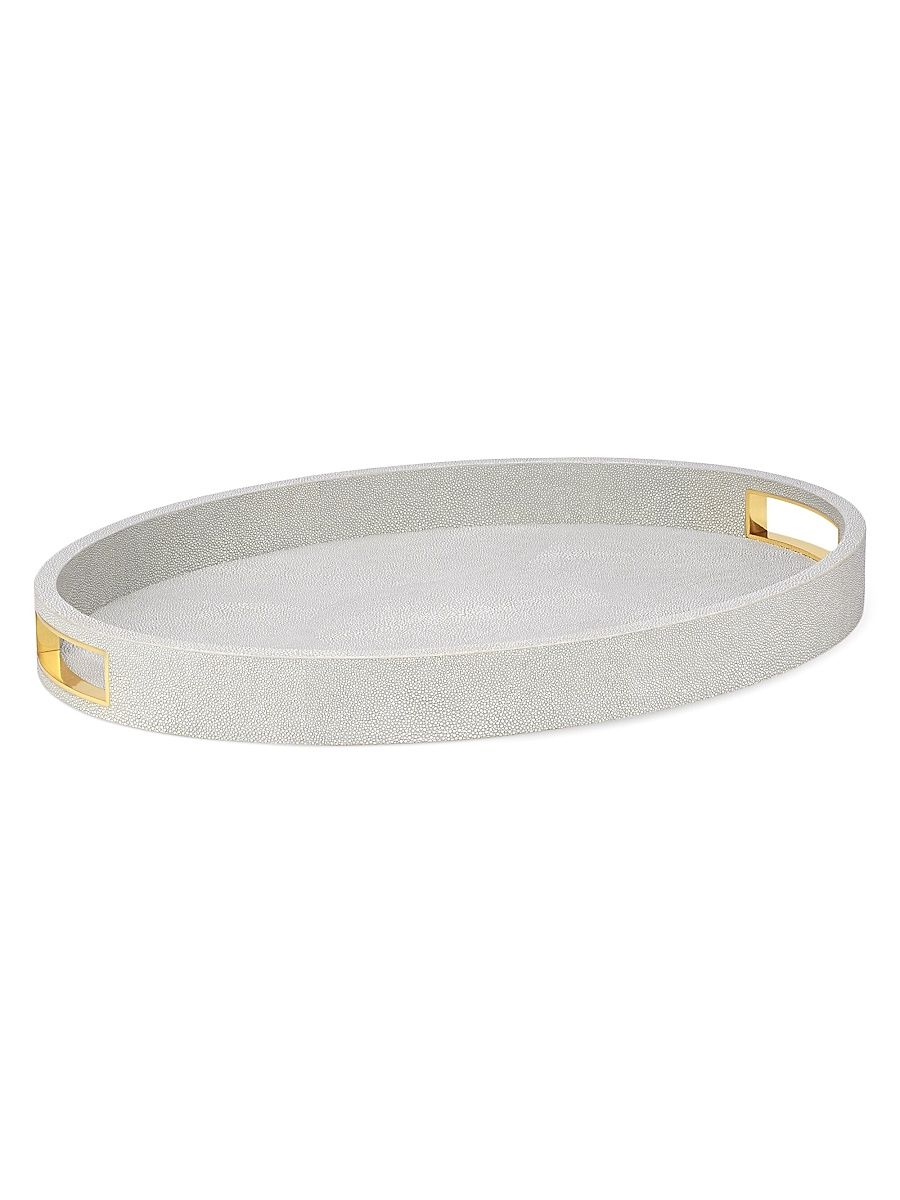 AERIN Modern Shagreen Cocktail Tray