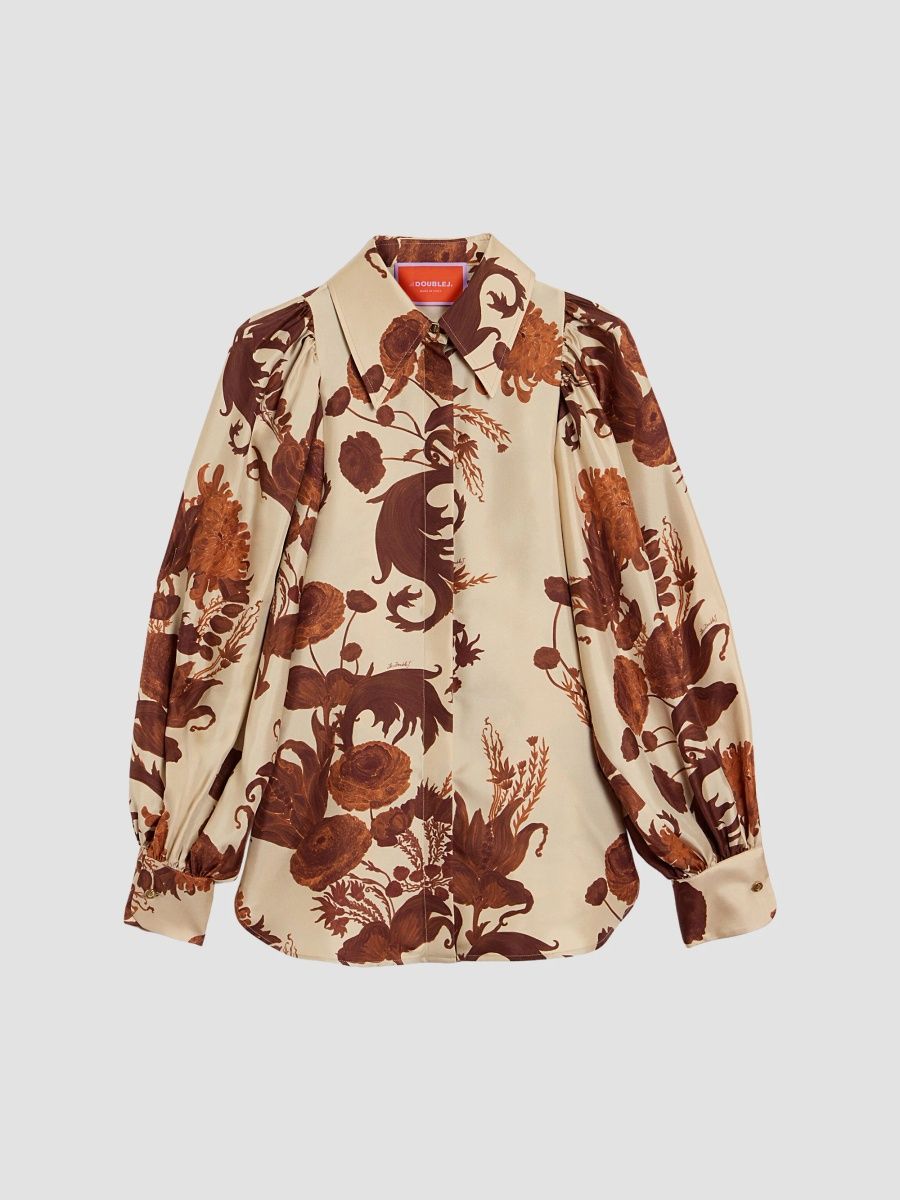 La DoubleJ Women's Pouf Shirt - Coven Buttercream - Size 10