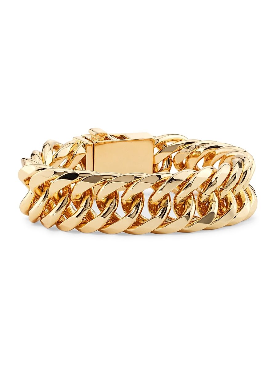 Women's 14K Gold-Plated Chain Bracelet - Gold