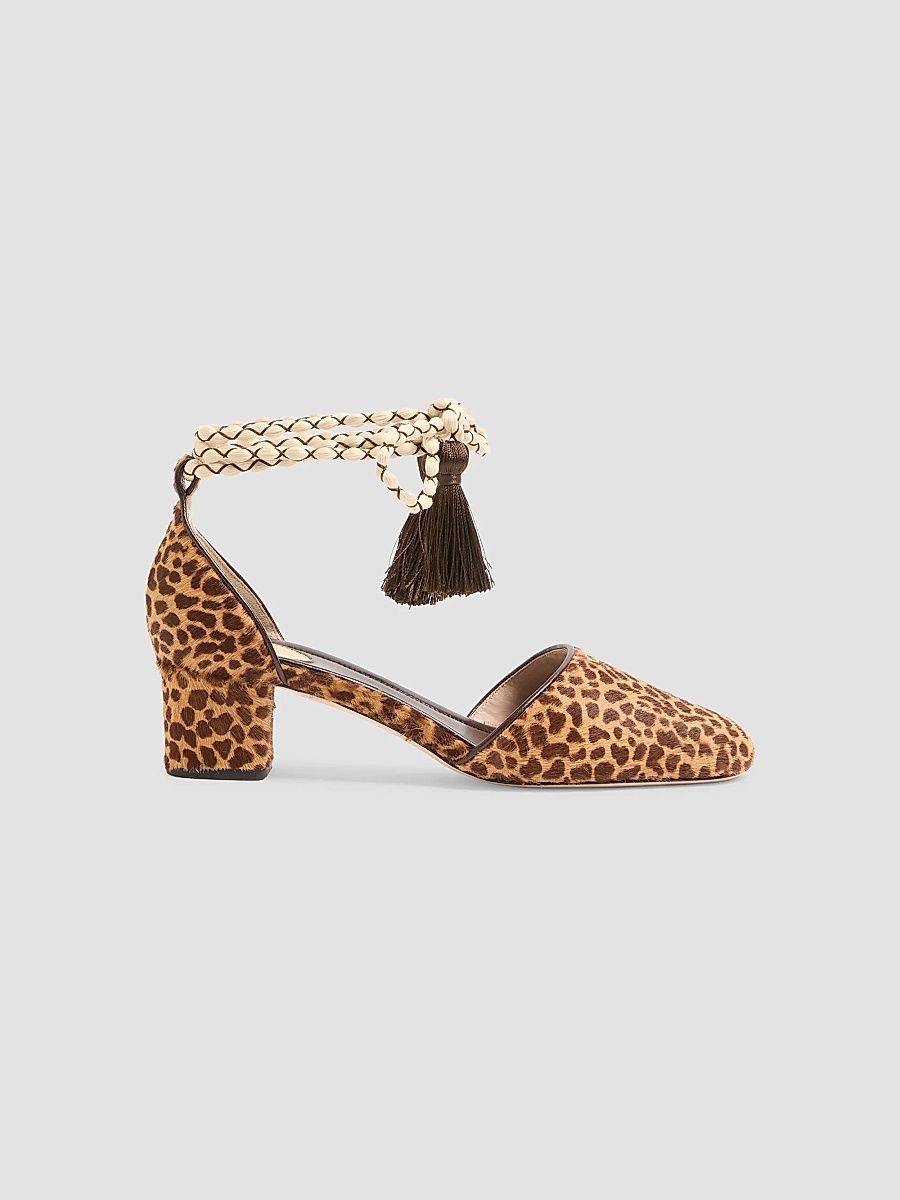 Valentino Women's D'Orsay Bondie 45MM Pumps - Animal Print - Size 9.5