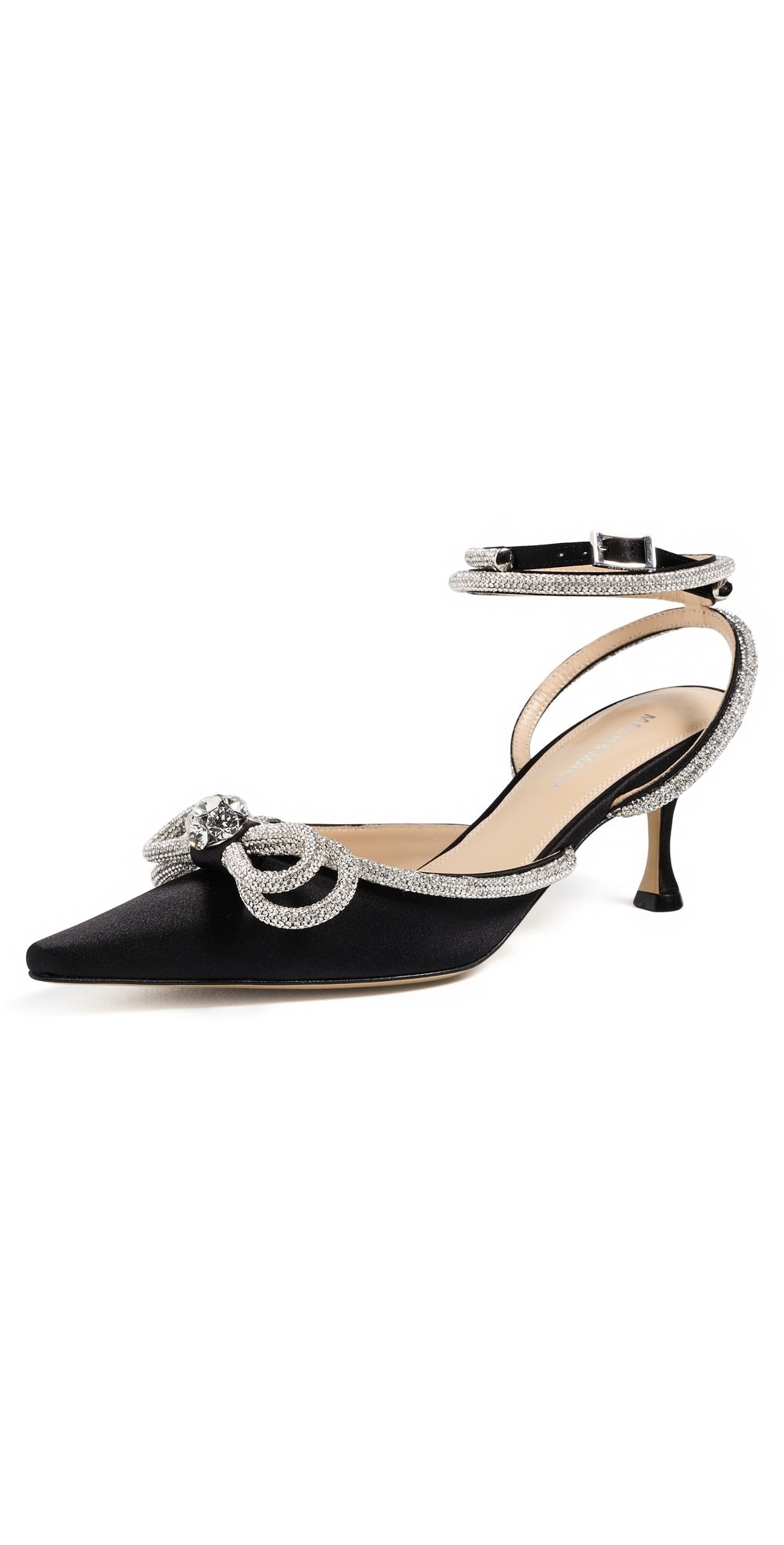 MACH & MACH Double Bow Satin Pumps Black 38.5