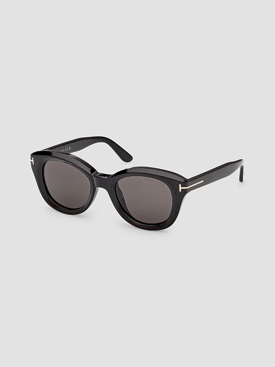 TOM FORD Women's Nika 49MM Oval Sunglasses - Black