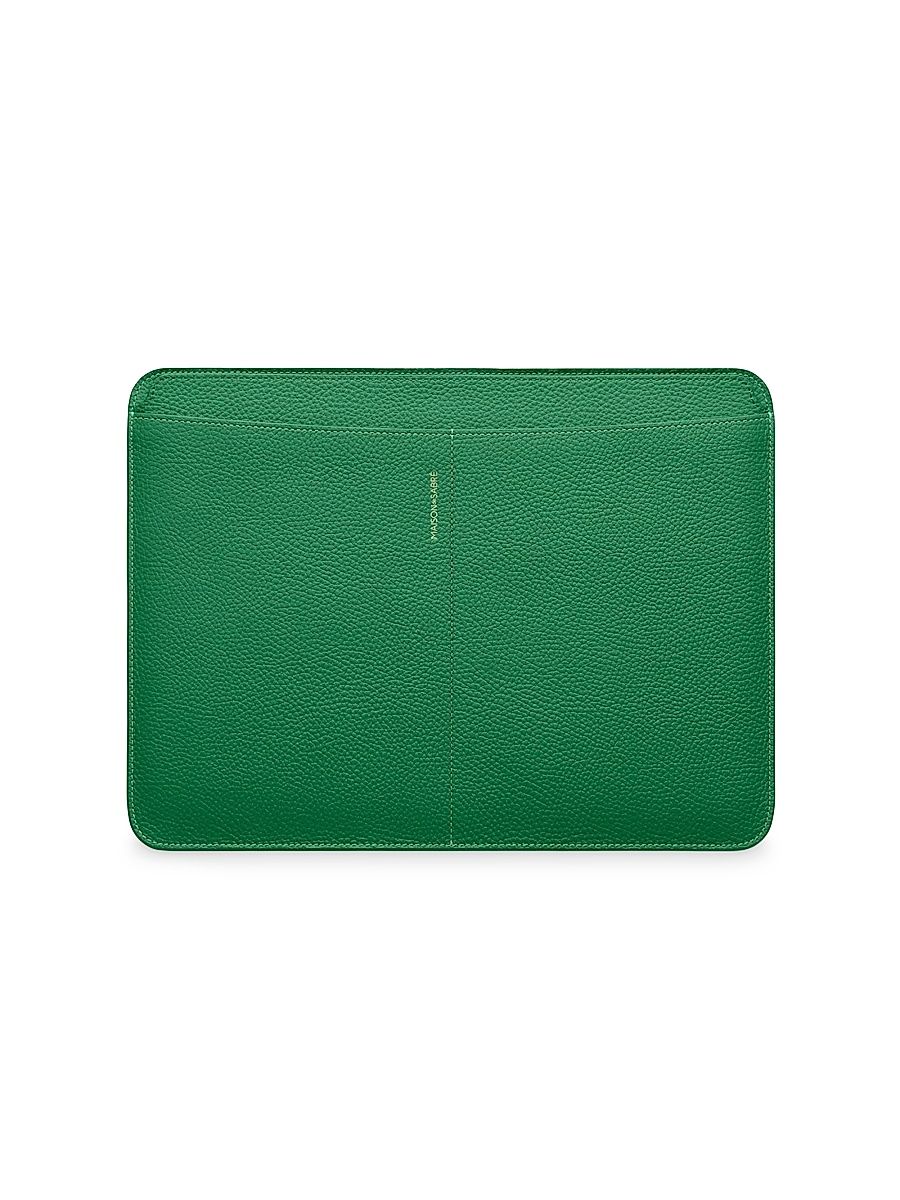 Leather Laptop Sleeve (14 inches) - Emerald Green