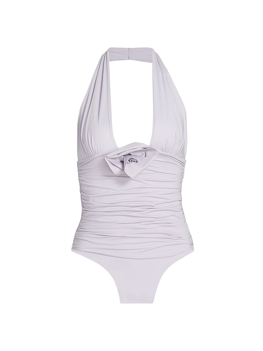 Women's Pilaya Halterneck One-Piece Swimsuit - Medusa - Size 2