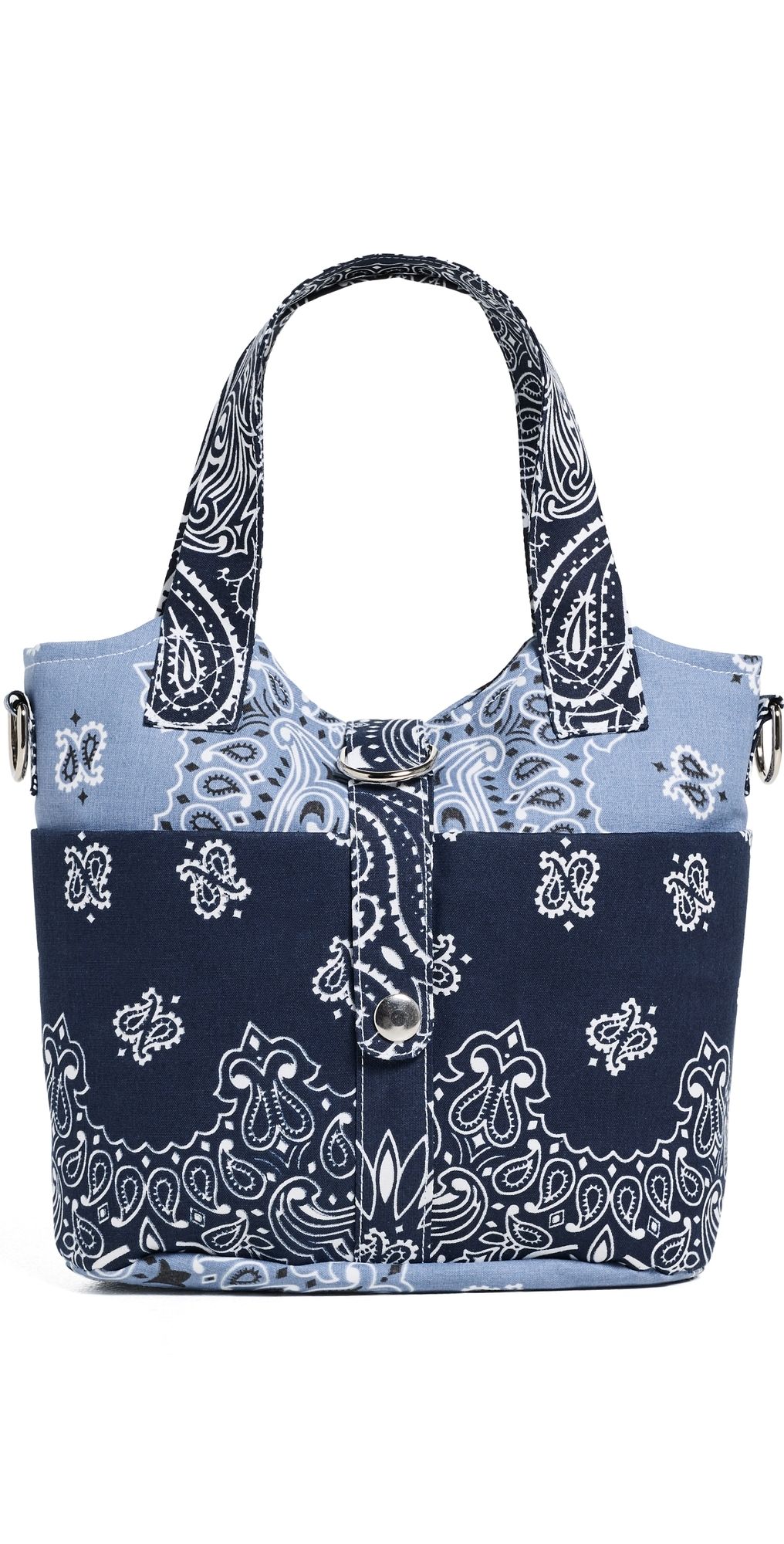 Call It By Your Name Joli Pocket Bandana Tote Bag Navy/Chambray One Size