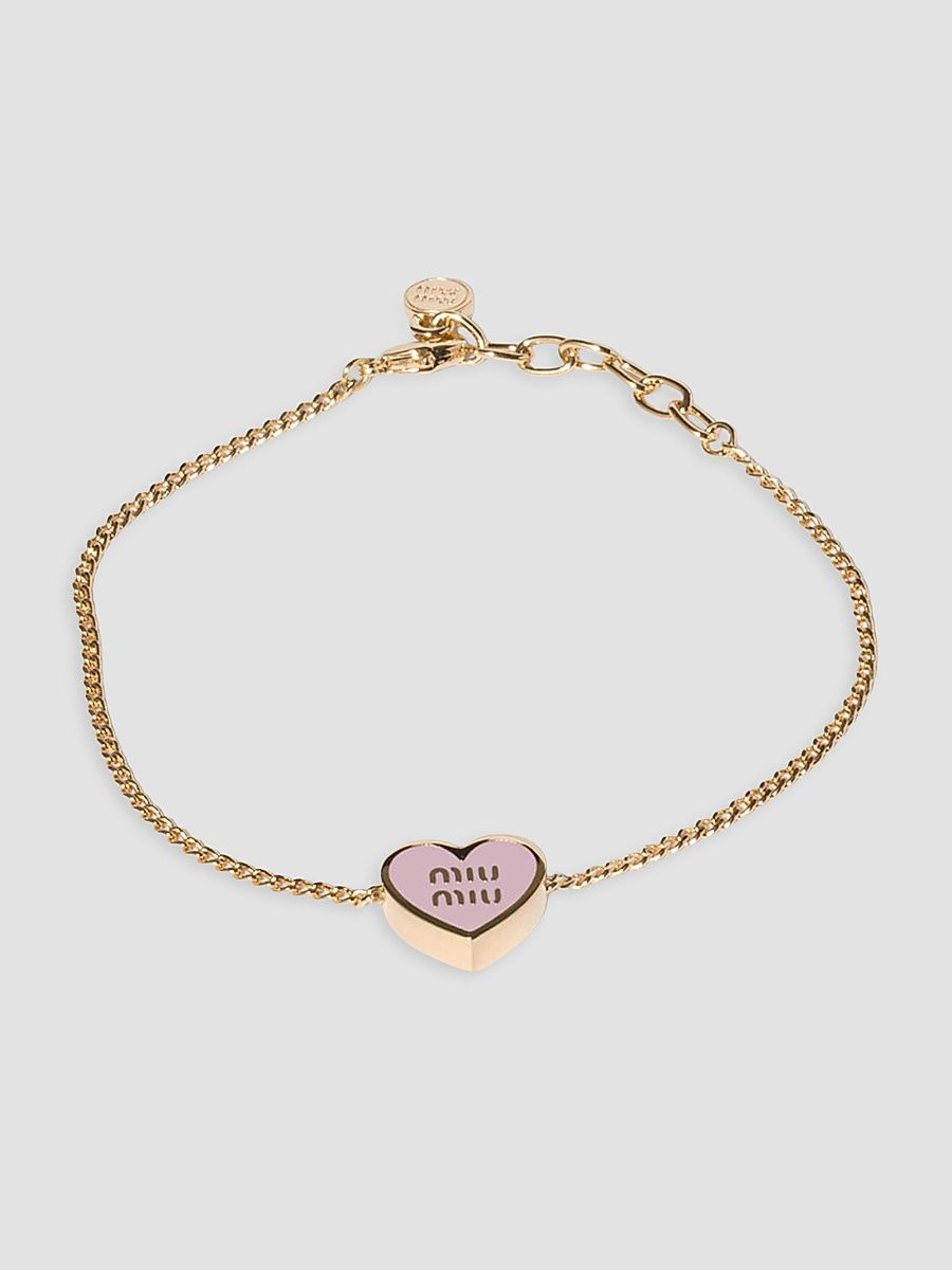Women's Metal Bracelet - Gold Pink