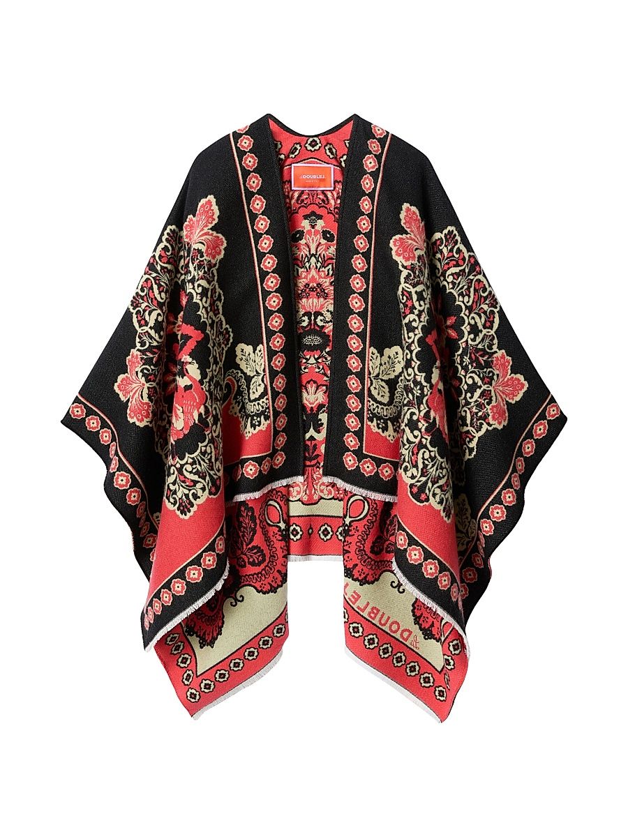 Women's Soul Poncho - Cornucopia Placee Black