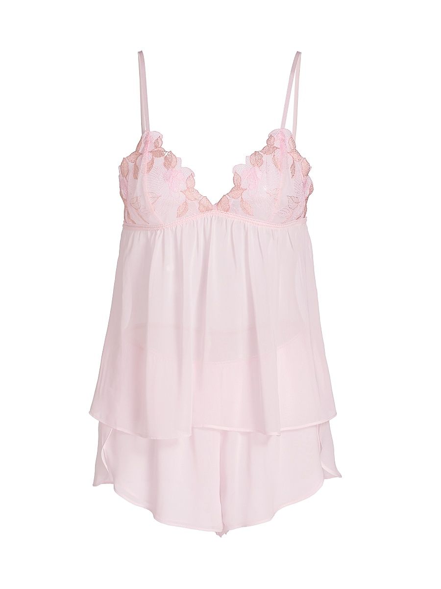 Women's Emmy Cami Shorts Pajama Set - Rosewater - Size XL