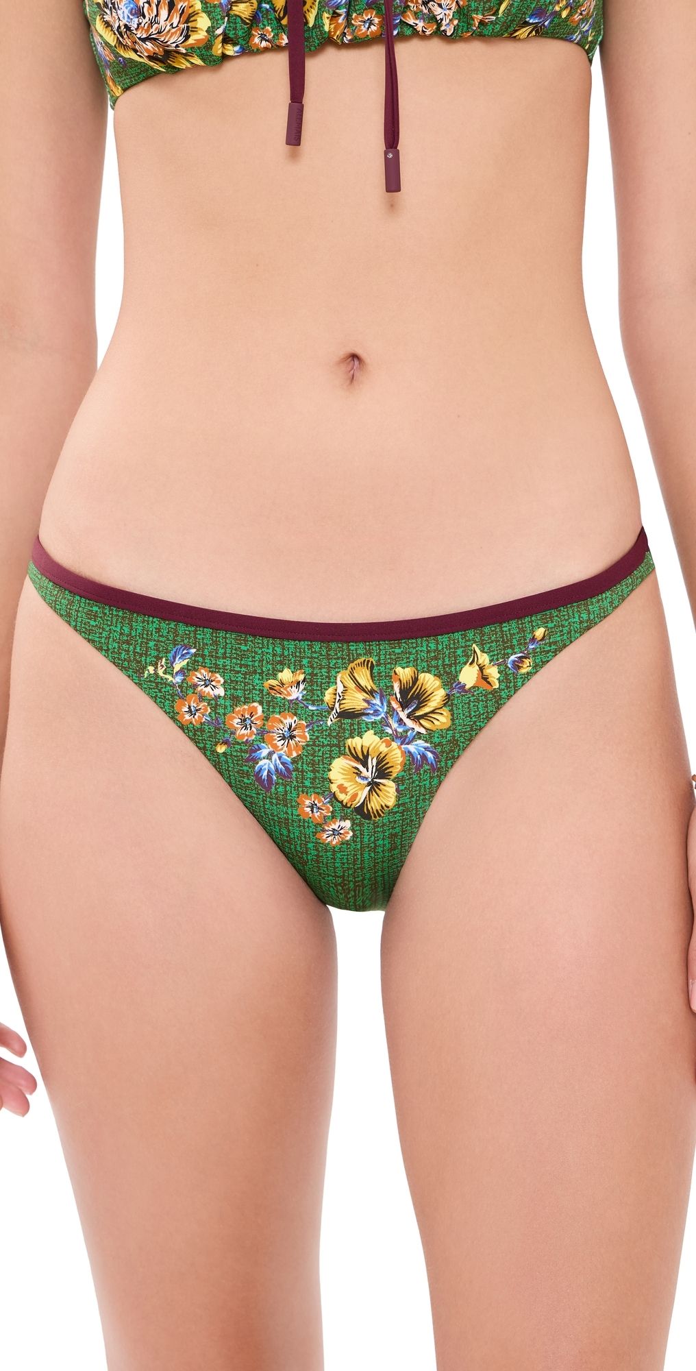 ALÉMAIS Phyllis Brief Bikini Bottoms Green XL