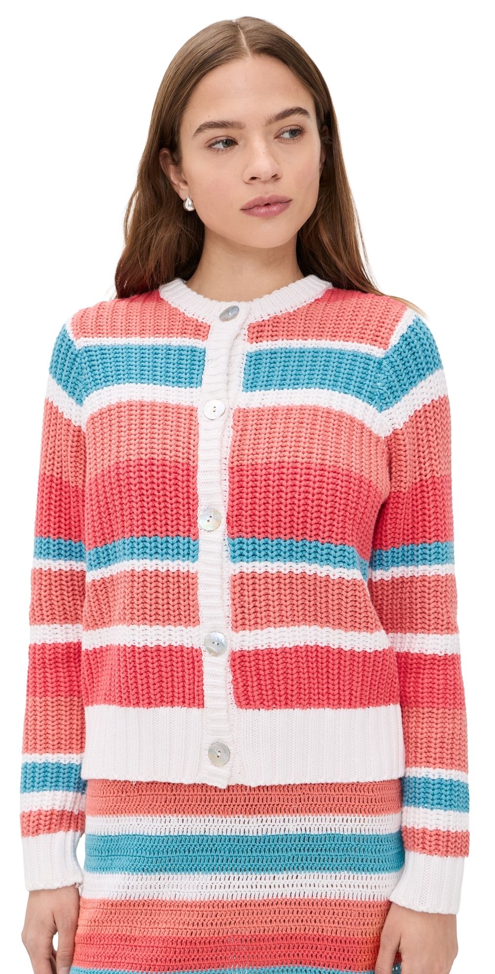 Show Me Your Mumu Camden Cardigan Cabana Stripe Knit M