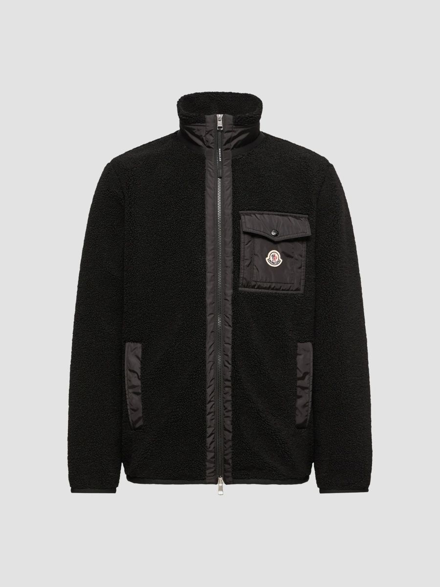Moncler Men's Sweatshirt in Teddy - Black - Size XXXL