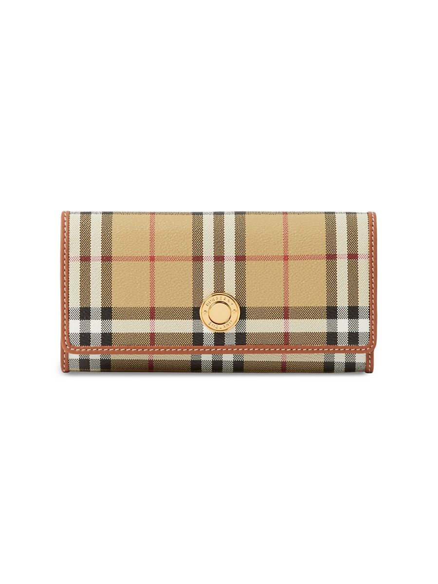 Women's Halton Check Continental Wallet - Archive Beige