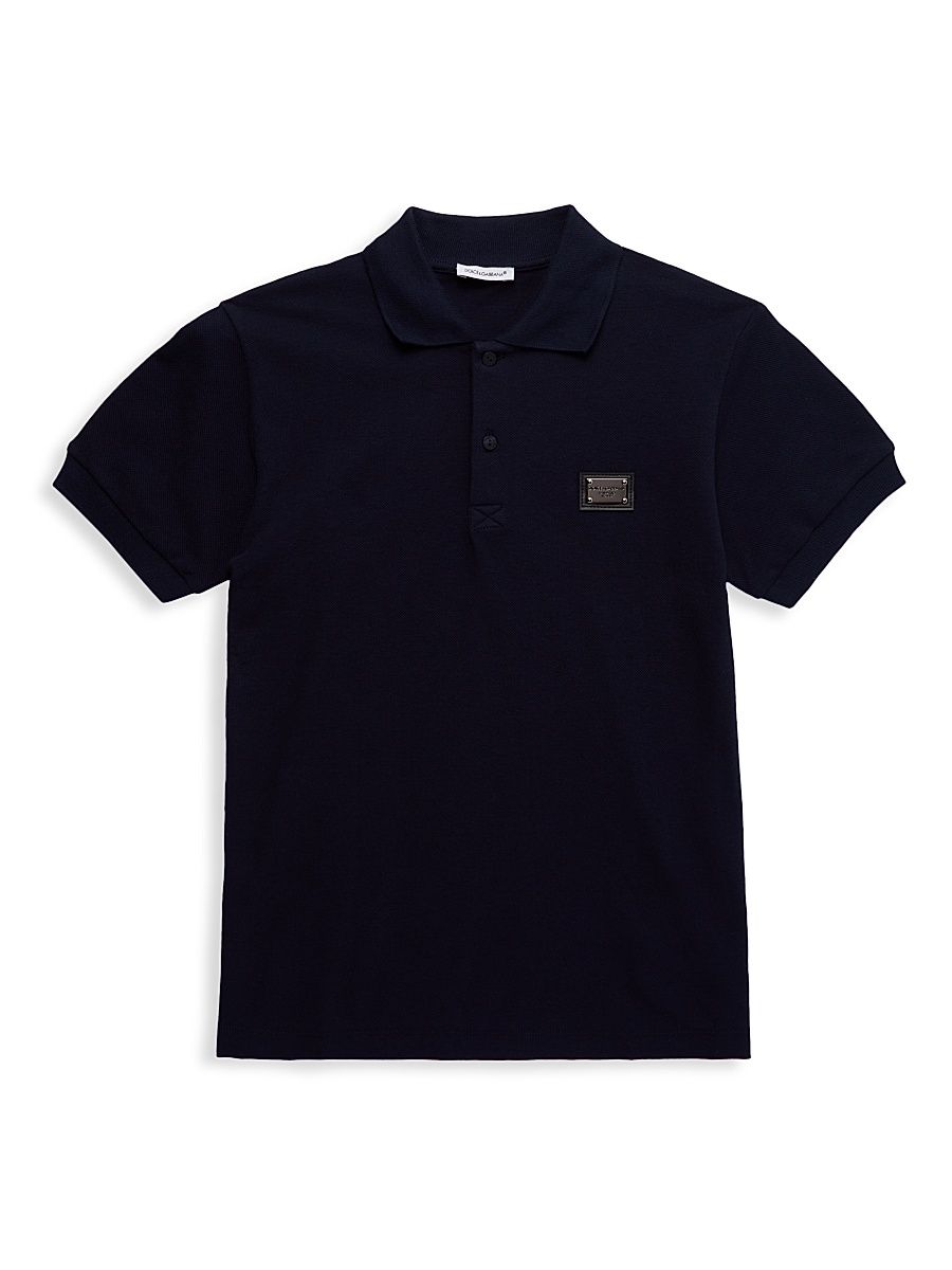 Little Boy's & Boy's Placard Polo Shirt - Blue - Size 12