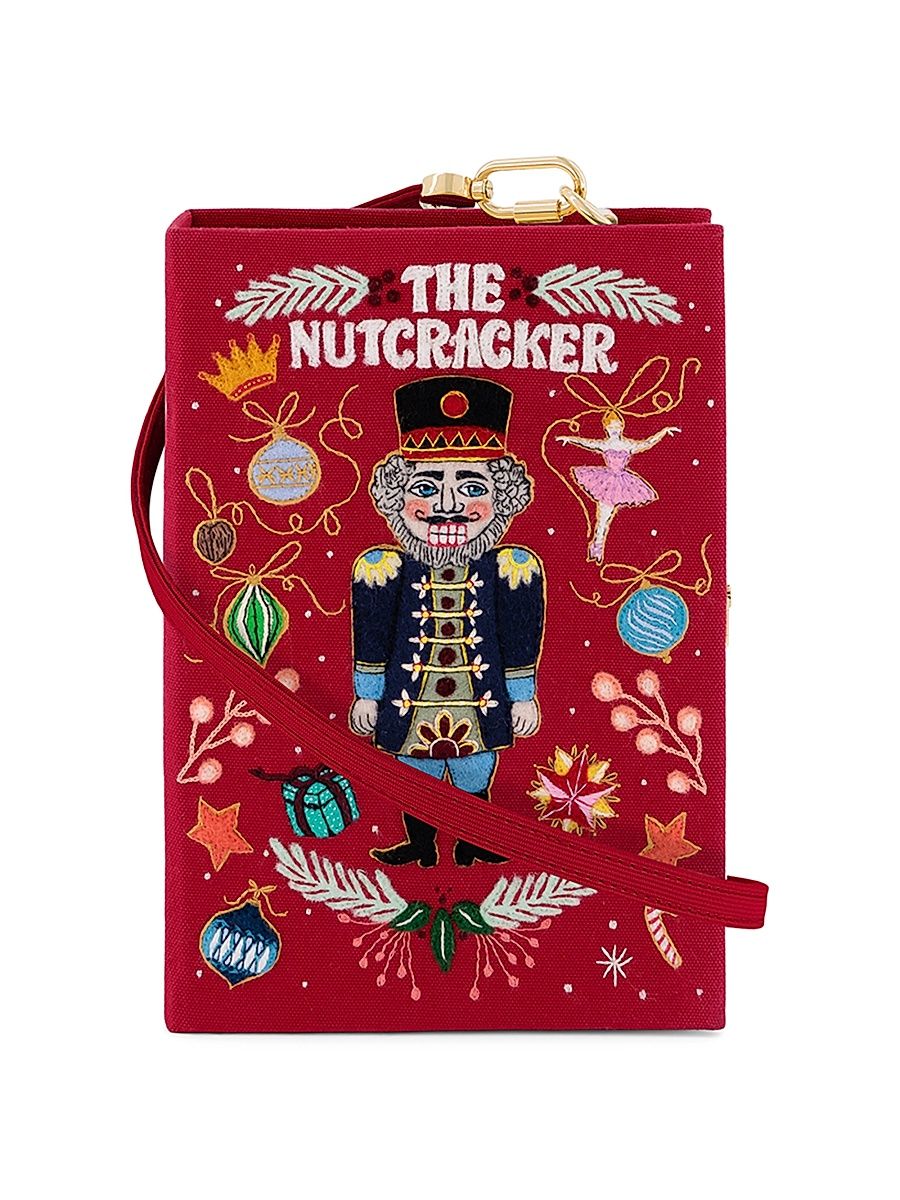 Women's The Nutcracker Book Clutch - Bordeaux Latim