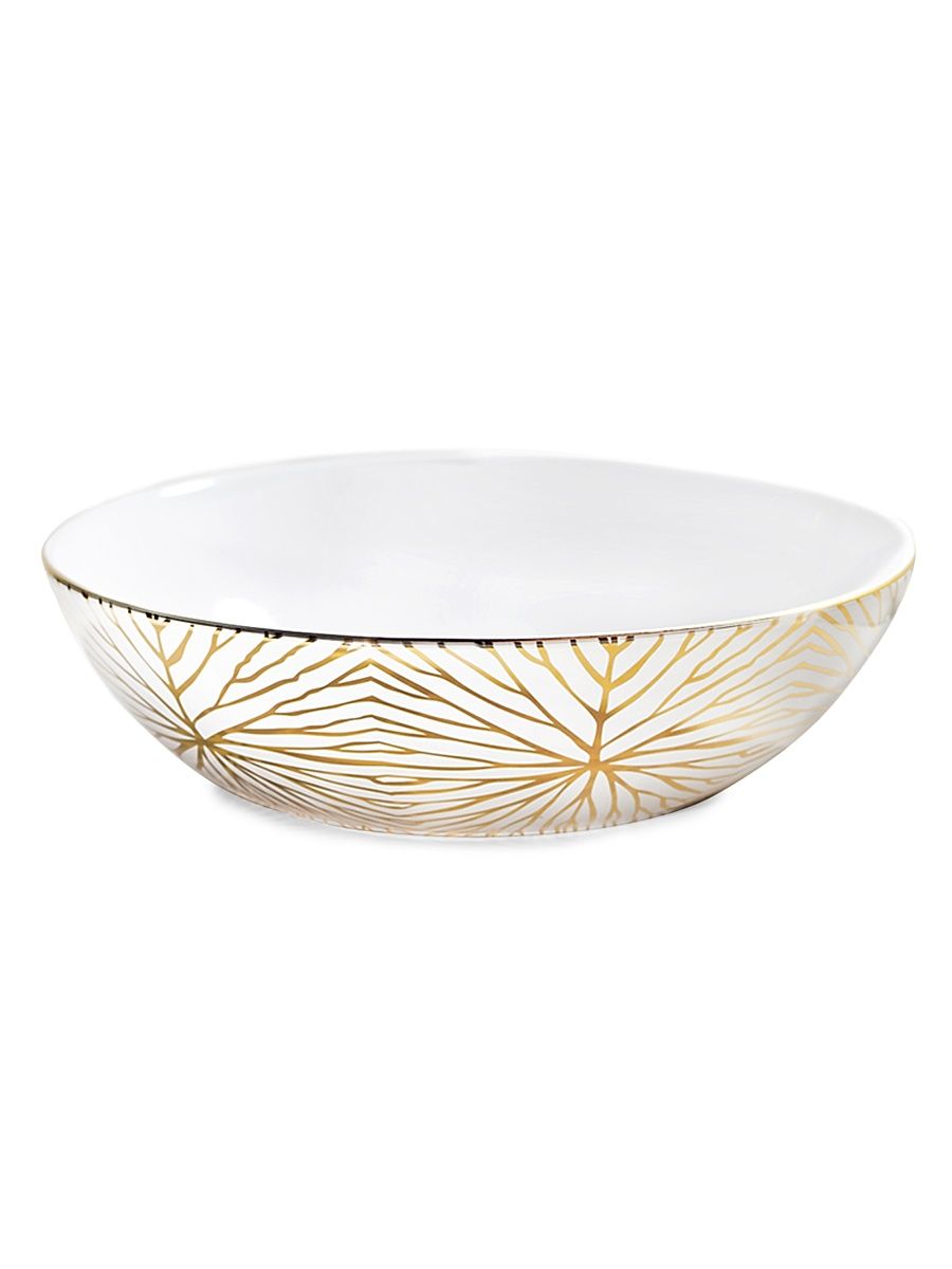 Lily Pad Serving Bowl - White