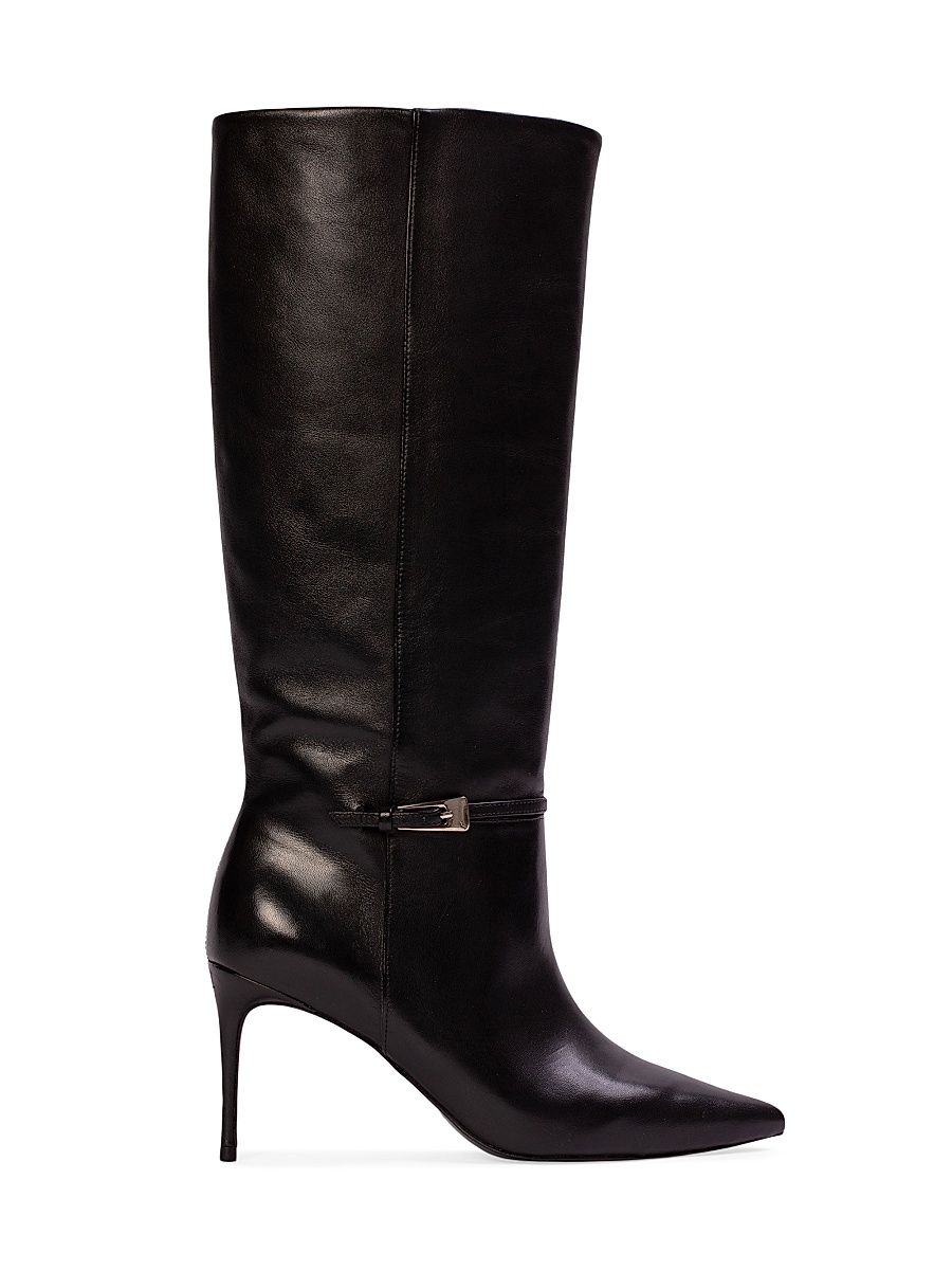 Women's Elo 80MM Leather Boots - Black Leather - Size 10