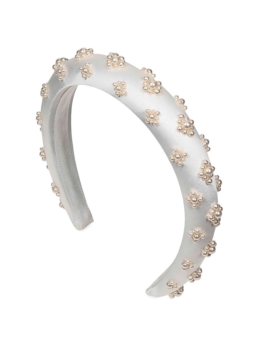 Women's Margot Imitation Pearl Headband - Cream Pear