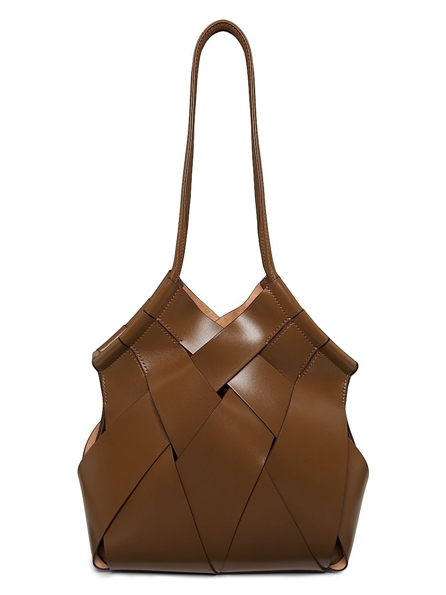 Women's Charlotte Tassel Leather Tote Bag - Militaire