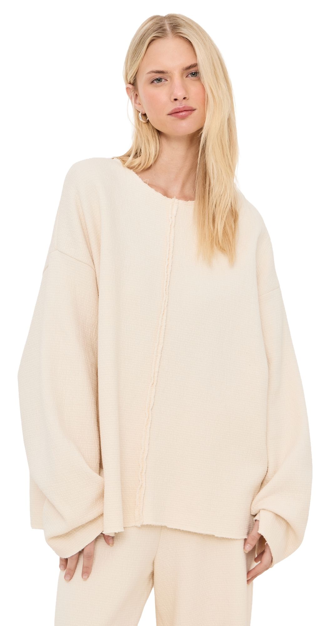 LE BOP LE BOP x Mally K. Goldman Colony Pullover Natural XS/S