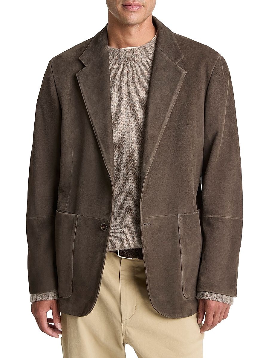 Men's Tailored Suede Blazer - Downtown - Size XL