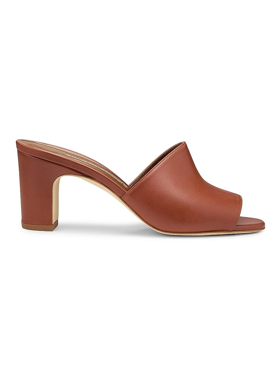 Women's Rapallabar Leather Sandals - Medium Brown - Size 9.5
