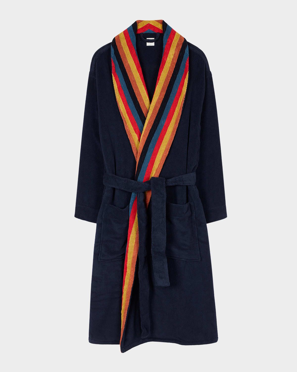 Men & apos;s Artist Stripe Cotton Terry Robe