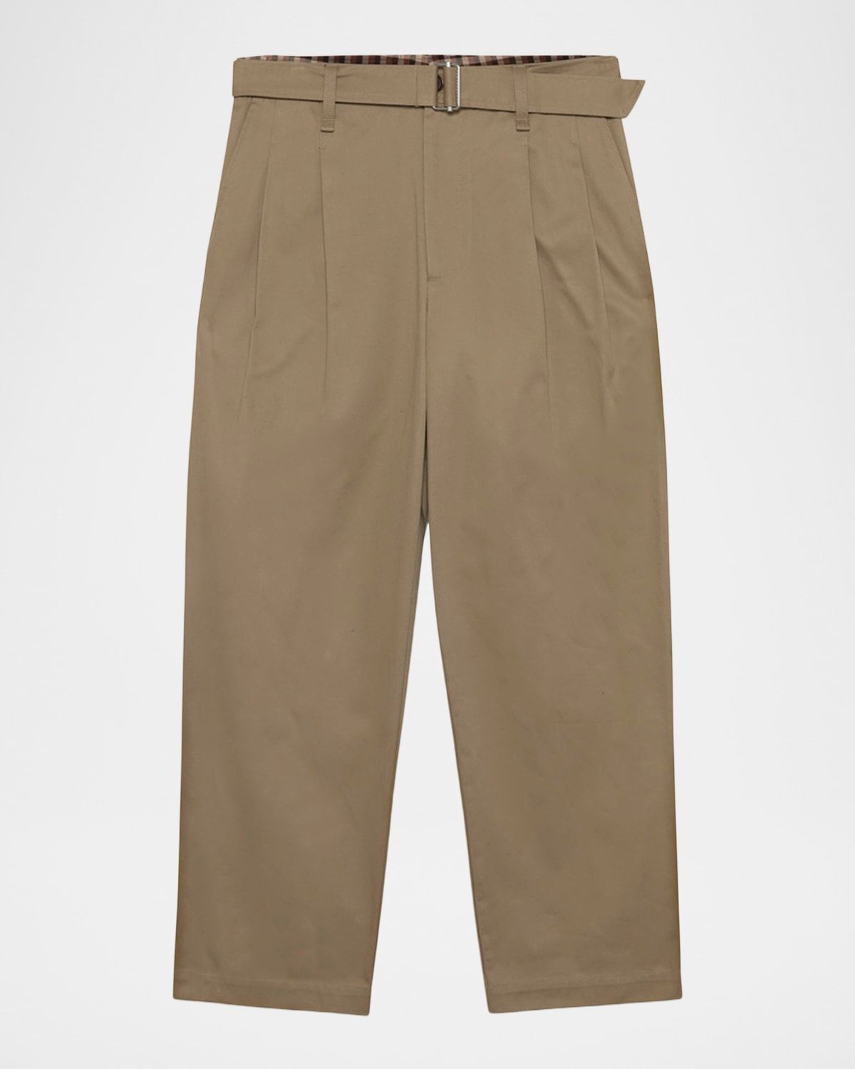 Men & apos;s Kent Pleated Cotton Trousers