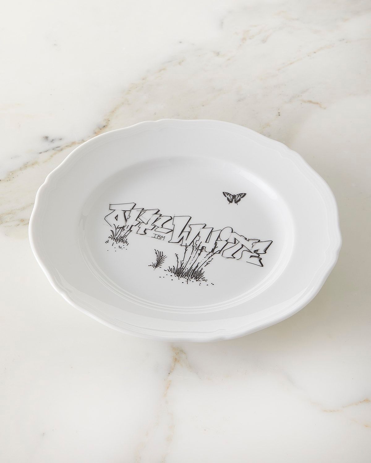 Off White Plate - 8"