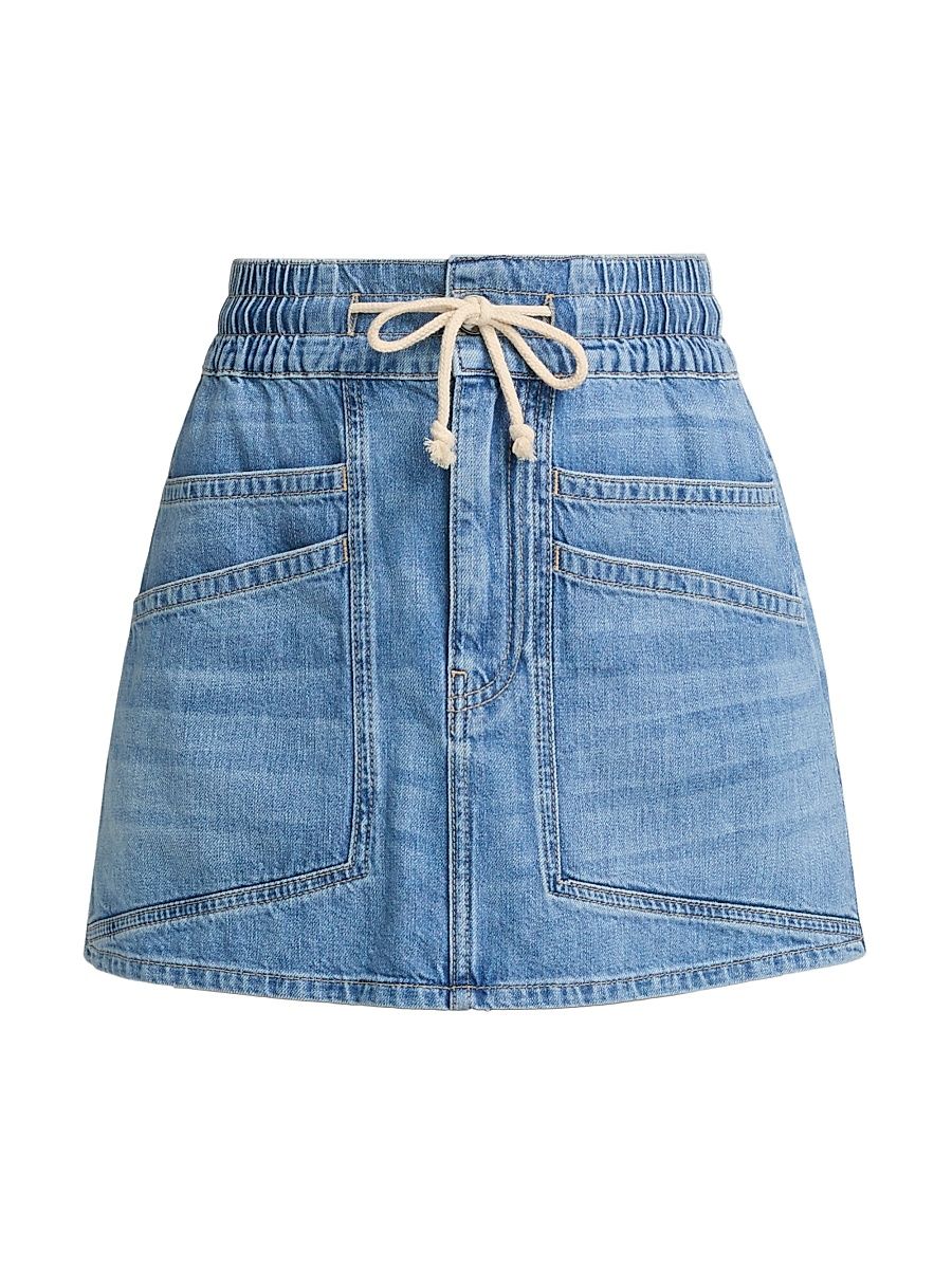 Women's Martina Denim Miniskirt - Light Used Blue - Size XL