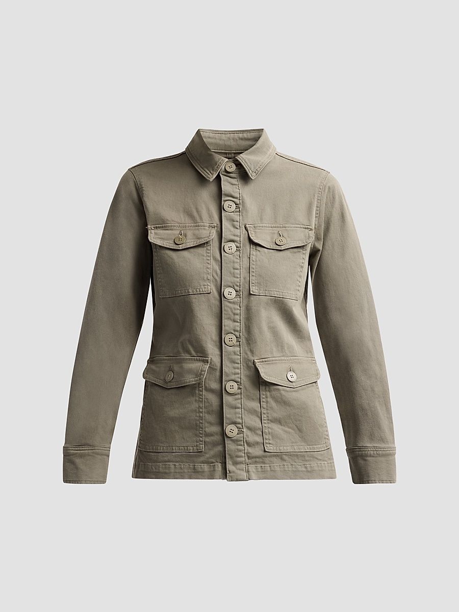 Women's Ramsey Utility Cotton Jacket - Smokey Olive - Size XL