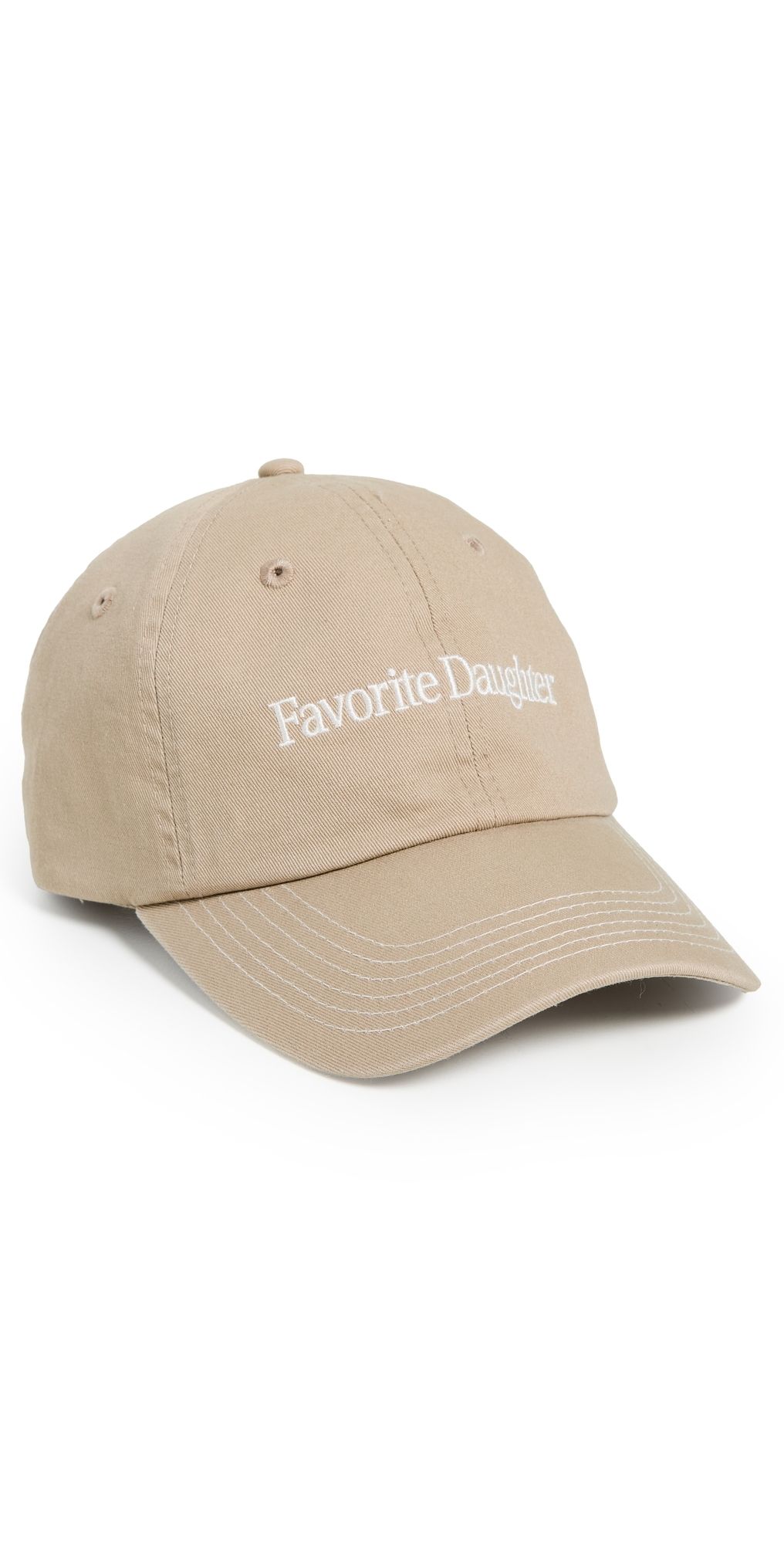 Favorite Daughter Classic Logo Baseball Hat Taupe One Size