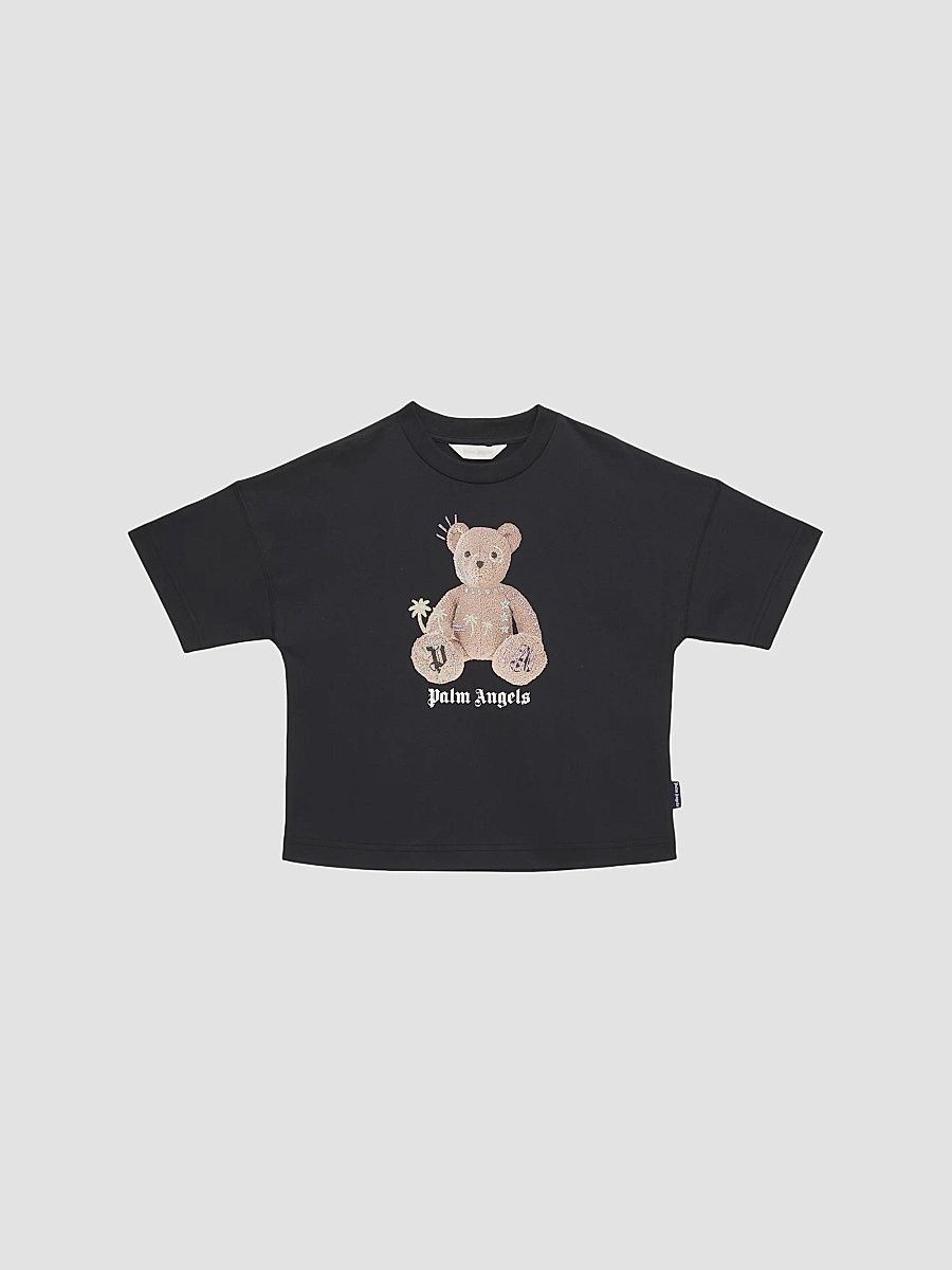 Little Girl's & Girl's Teddy With Signs T-Shirt - Black - Size 6