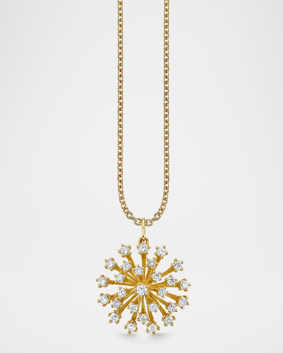 Big Stone Burst Pendant Necklace