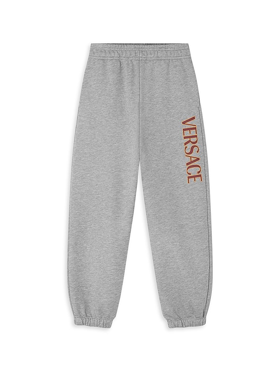Little Kid's & Kid's Logo Fleece Joggers - Grey - Size 8