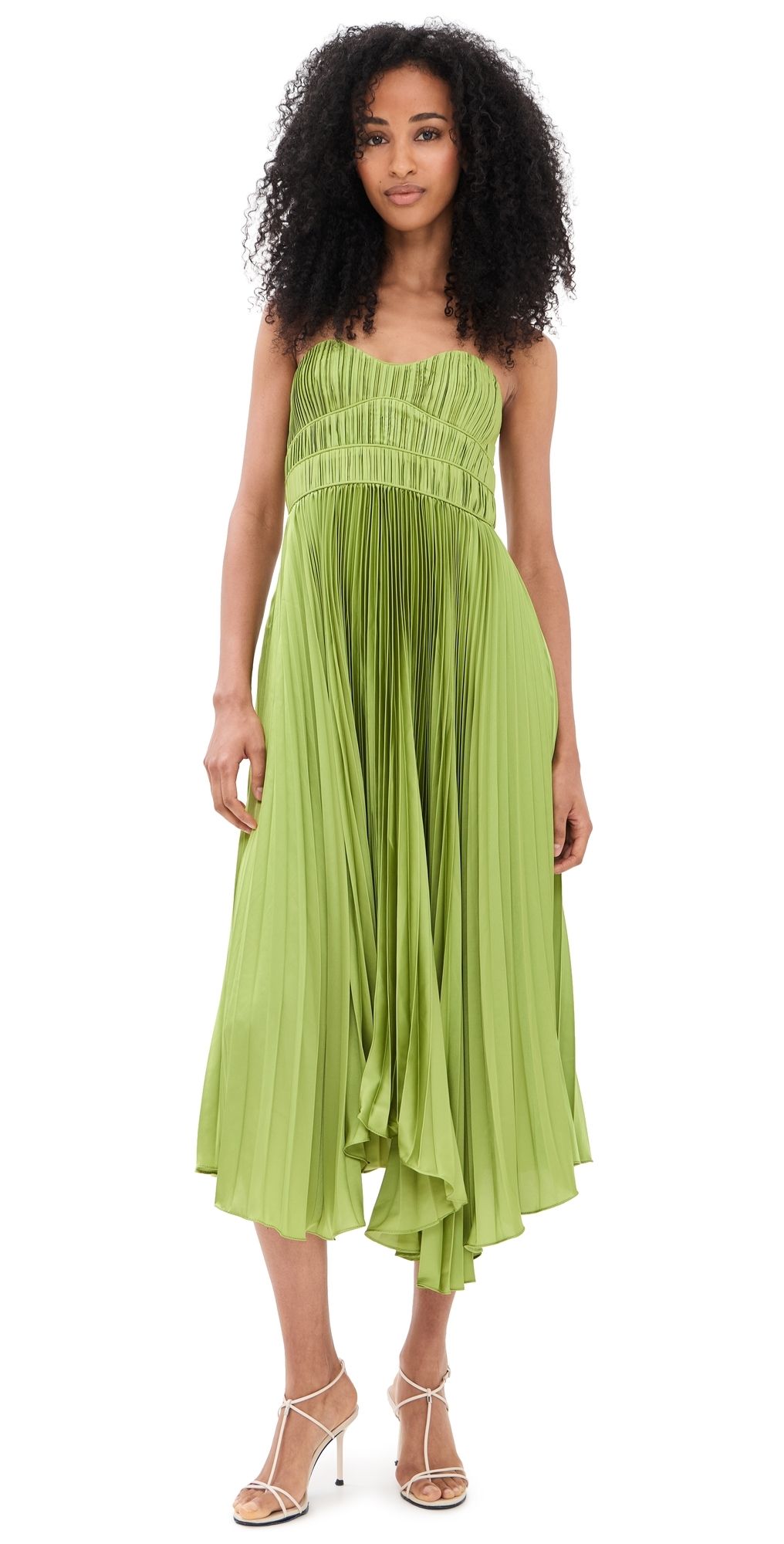 AMUR Juliett Midi Dress Cove Fern 10