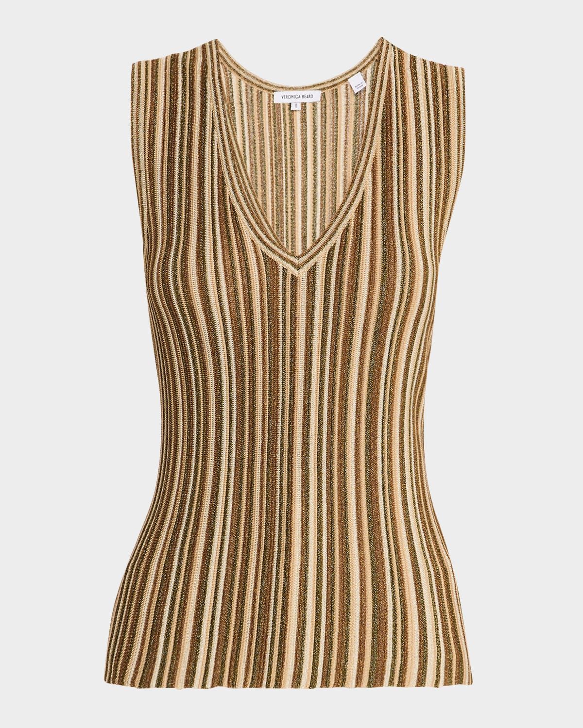 Sid Stripe Sleeveless Ribbed Top
