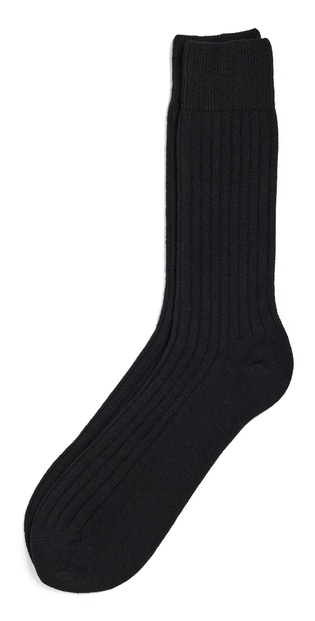 NN07 Wool Cashmere Rib Socks Black One Size